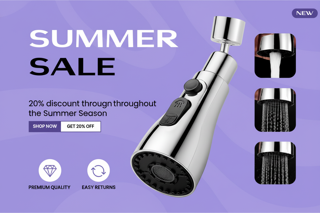 Kitchen Essential Faucet Banner - Desktop